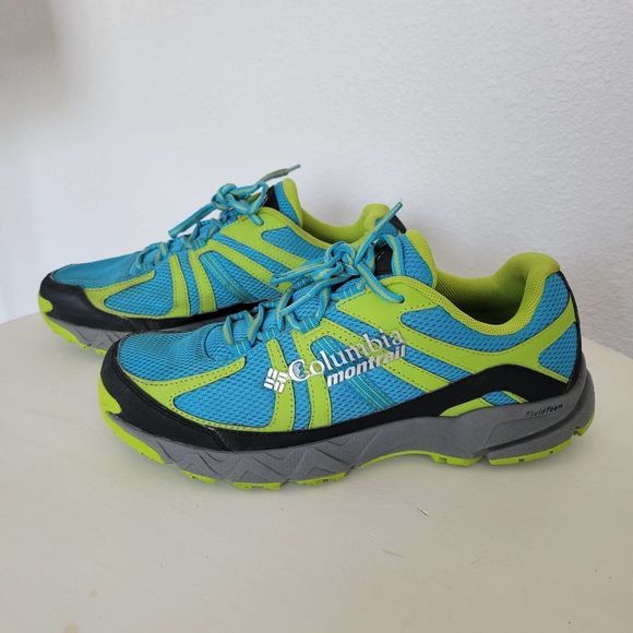 Columbia Other - Columbia Men's Montrail Trail Running Shoes Blue & Green Size 9